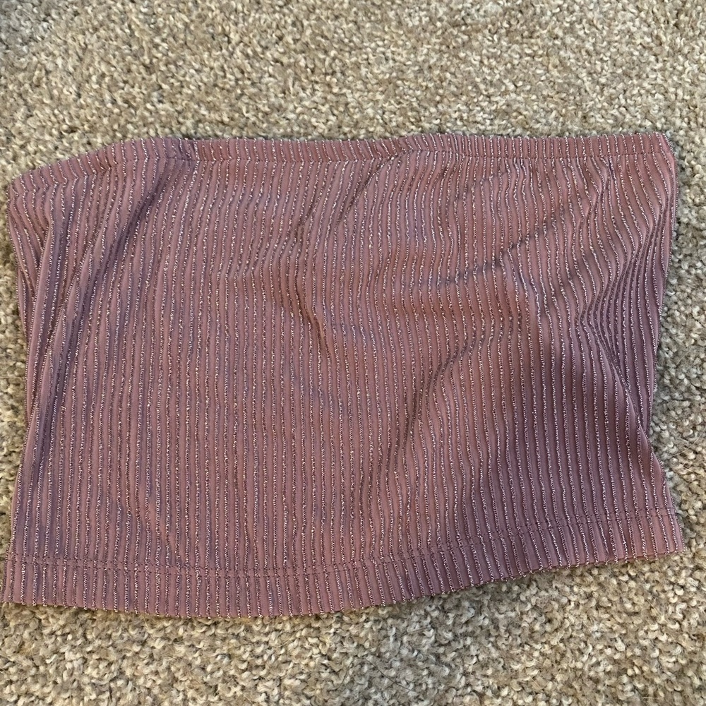 Pink Sparkly Tube Top